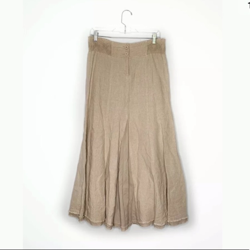 Cabi Women’s Linen Maxi Skirt Lagenlook Modest S